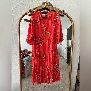 Figueroa and Flower Floral Midi Dress